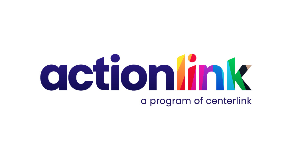 Logo for ActionLink, a program of CenterLink